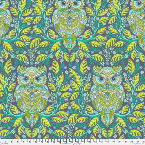 Tula Pink - Full Moon Forest 2 - Hootie Patootie - Starlight